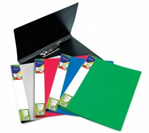 Folder with clip Forpus Premier, A4, plastic, black