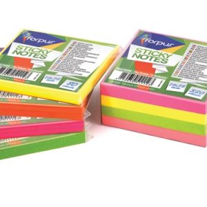 Sticky notes Forpus, Neon, 75x75mm, Green (1x80)