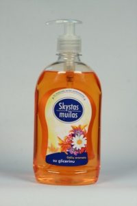 Soap, liquid, with glycerin, floral scent, with dispenser, 500ml