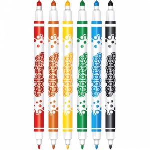 Colorino Kids Double tip fibre pens 6 colours