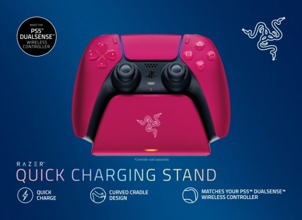 Razer RC21-01900300-R3M1 Quick Charging Stand For gaming controller PS5, Red