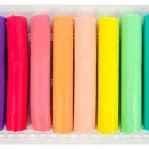 Colorino Pastel plasticine 12 colours round