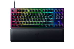 Razer Huntsman V2 Tenkeyless Wired Gaming Keyboard USB-C, RGB, Clicky Purple Switch, US, Black