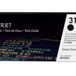 HP 312X (CF380XD) Toner Cartridge, 2-pack, Black (8800 pages)