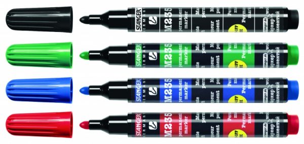 STANGER permanent MARKER M235, 1-3 mm, Set 4 colours 712012