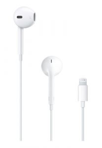 Apple EarPods Wired Headphones In-Ear, Lightning Connector, White