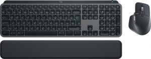 Logitech MX Keys S Combo - Keyboard, Palm Rest and Mouse set, Graphite