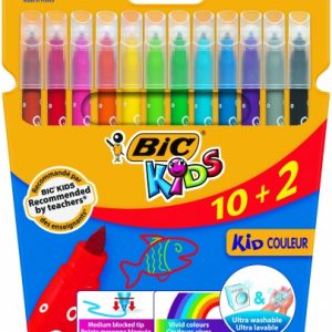 BIC Felt tip pens CF KID750 12 colours 103226