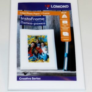 Lomond Photo Inkjet Paper Matte 160 g/m2 10x15, 15 sheets + InstaFrame White Window