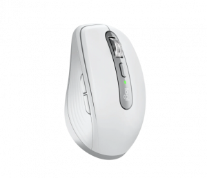 Logitech MX Anywhere 3S Mouse - RF Wireless + Bluetooth, Laser, 8000 DPI, Pale Grey (White)