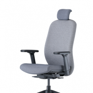 Up Up Athene ergonomic office chair Black, Grey + Grey fabric