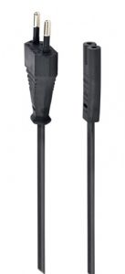 Gembird PC-184/2 Power cable, EU Power plug, 1.8m, Black