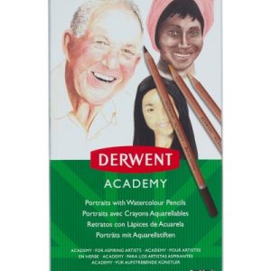 Derwent Academy Portrait Watercolour Pencils 12 Tin