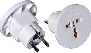 Transition AC/AC UK/USA/IT socket - EURO plug with earthing