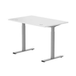 Adjustable Height Table Up Up Bjorn Gray, Table top M White