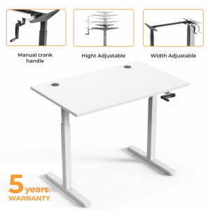 Adjustable Height Table Up Up Ragnar White, Table top M White