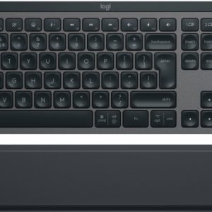 Logitech MX Keys S Wireless Keyboard + Palm Rest, Bluetooth, Illuminated, US, Graphite