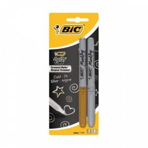 BIC Permanent MARKING set 2 pcs. gold and silver 302259