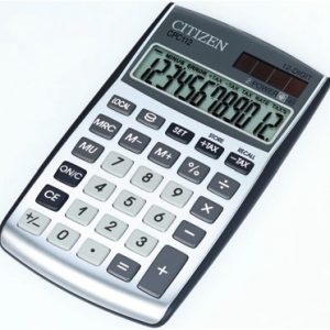 CITIZEN Pocket Calculator CPC-112BKWB black