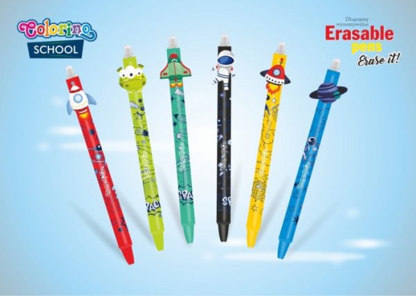 Retractable erasable pen Colorino Space Life