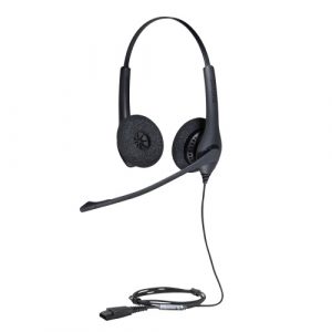 Jabra BIZ 1500 Duo QD Wired Headset, Black