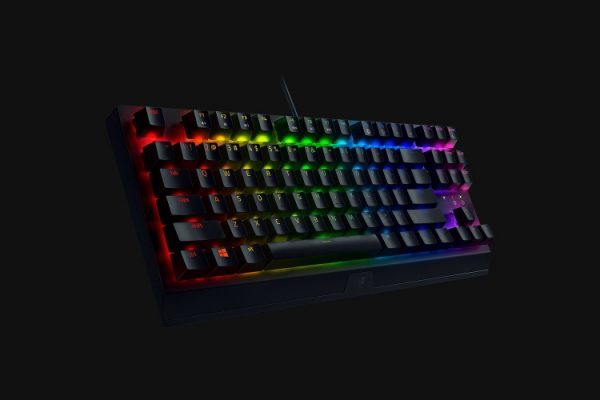 Razer Blackwidow V3 Tenkeyless Wired Gaming keyboard, RGB LED, USB, US, Yellow Switch, Juoda