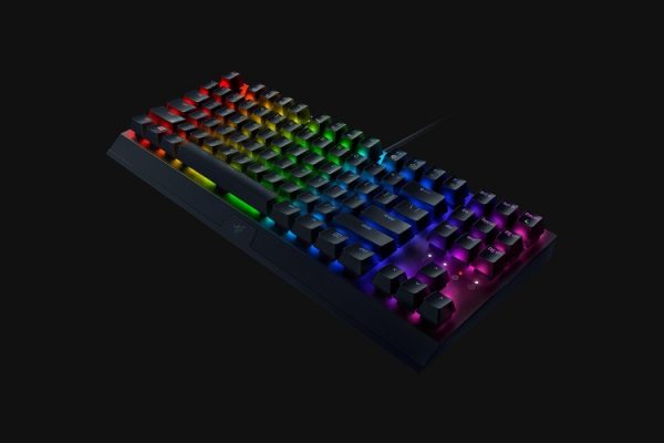 Razer Blackwidow V3 Tenkeyless Wired Gaming keyboard, RGB LED, USB, US, Yellow Switch, Juoda