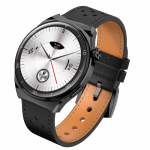 Garett V12 Smartwatch, Black leather