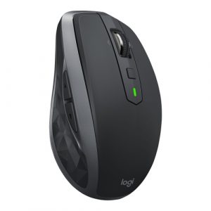 Logitech MX Anywhere 2S Wireless Mouse, RF Wireless + Bluetooth, 4000 DPI, Graphite