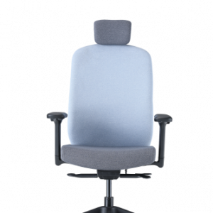 Up Up Athene ergonomic office chair Black, Grey + Blue fabric