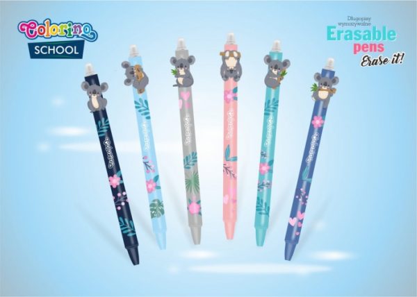 Retractable erasable pen Colorino Koala