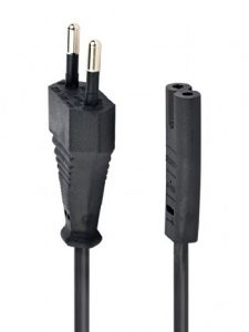 Gembird PC-184/2 Power cable, EU Power plug, 1.8m, Black