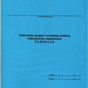 Darbuotojų saugos ir sveikatos įvadinių instruktavimų registracijos žurnalas A4, vertikalus, 10 lapų