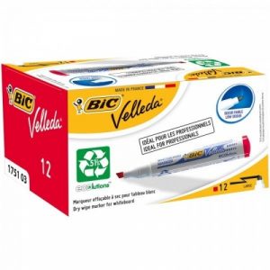 Whiteboard Marker BIC Velleda, 3.7-5.5 mm Chisel tip, red 1 pcs.