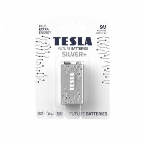 Battery Tesla 9V Silver+ Alkaline 6LR61 580 mAh (1 pcs) (13090120)