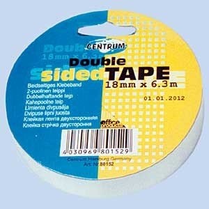 Adhesive tape Centrum 18mmx6,3m, two way 1114-250