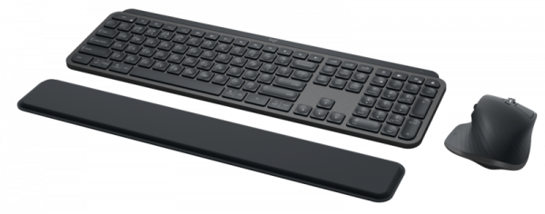 Logitech MX Keys Combo for Business Gen 2 - Keyboard, Palm Rest and Mouse set, DE, Graphite