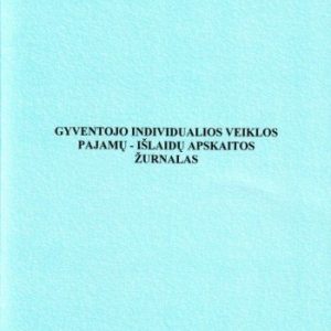 Gyventojų individualios veiklos pajamų-išlaidų apskaitos žurnalas, A4 (24)  0720-064