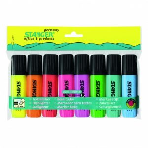 STANGER highlighter, 1-5 mm, set 8 pcs 033347