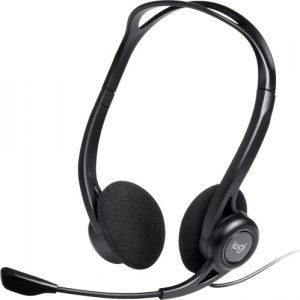 Logitech 960 Wired Headset, USB-A, Black