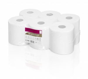 WEPA Centre Feed Rolls for Feed point system RPCB2150 - FP,2-Ply 150m 600 sheets, 20x25, Cellulose (