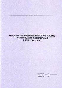 Darbuotojų saugos ir sveikatos įvadinių instruktavimų registracijos žurnalas, A4 (24)  0720-026