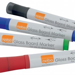 Whiteboard Marker Glass Nobo (4 pcs) Asorted: Black, Blue, Green, Red