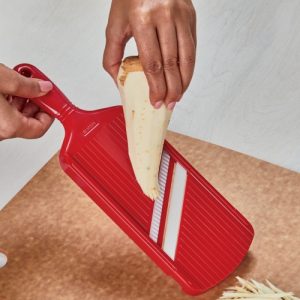 Kyocera CSN-182S-NRD Ceramic Julienne Mandoline Slicer, Red