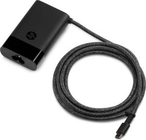 HP USB-C Laptop Charger, 65W, Black