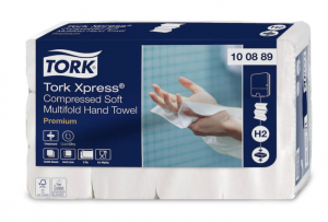 Hand towel sheets Tork Xpress Soft Multifold H2, 2 l.,225 sheets.,22.2x24cm, Z, 12pcs