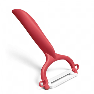 Kyocera CP-10 NRD Horizontal Ceramic Y Peeler, Red