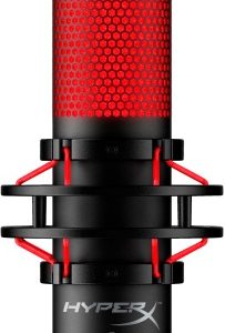 HyperX QuadCast Microphone USB Mini-B, 3.5mm jack, Red Lighting, Black