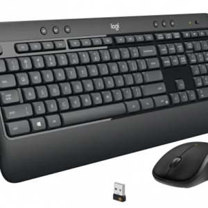 Logitech MK540 Advanced Combo Wireless Keyboard + Mouse, RF Wireless, EN-Arabic, Black