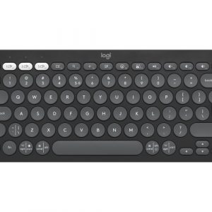 Logitech Pebble Keys 2 K380s Wireless Keyboard, RF Wireless + Bluetooth, US INT, Tonal Graphite